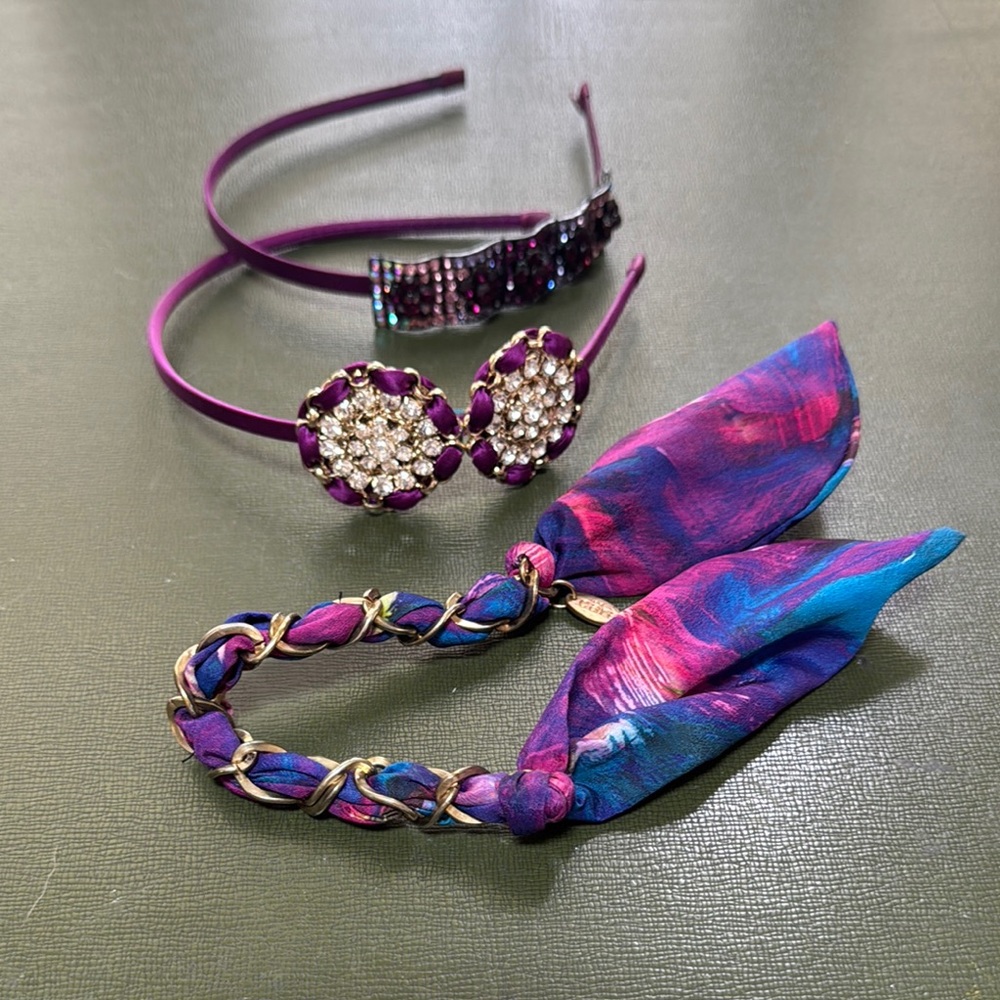 Purple and Blue Hair Accessories Set, Tasha